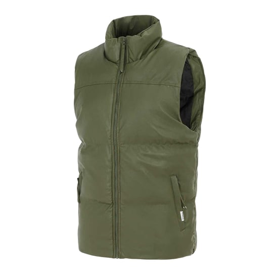 Firetrap - Weste für Herren, Wattiert, PU (Armee-Grün) - Image 3