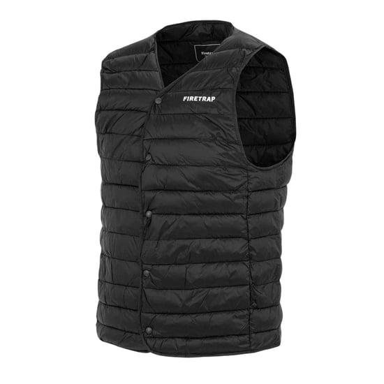 Firetrap - Weste für Herren, Gesteppt (Schwarz) - Image 3