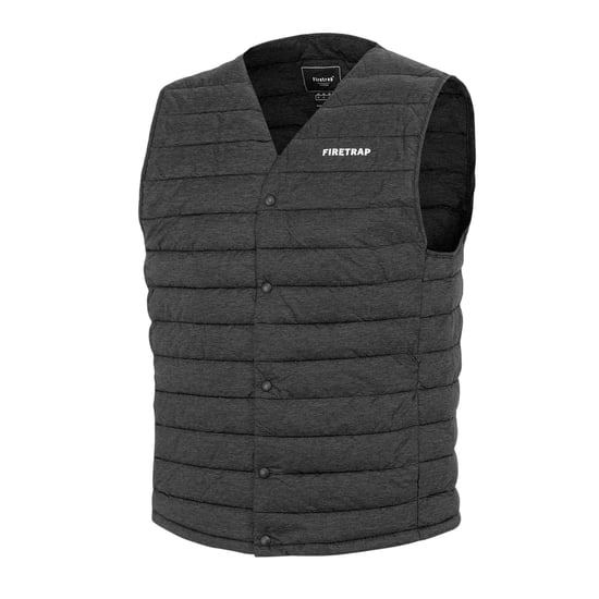 Firetrap - Weste für Herren, Gesteppt (Dunkelgrau Marl) - Image 3