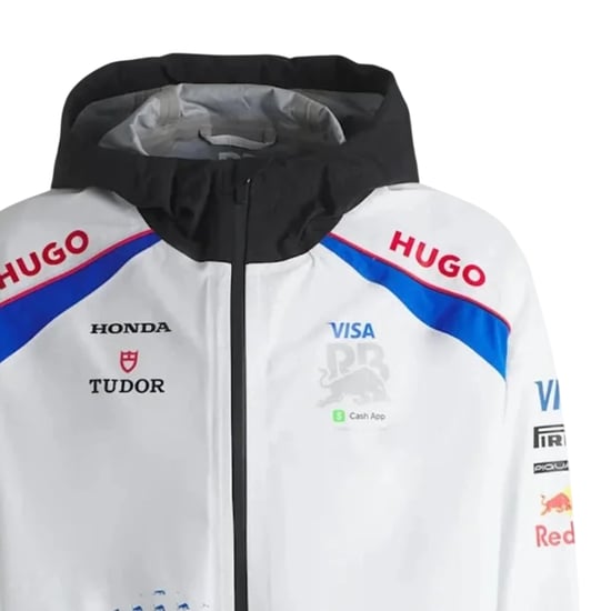 Hugo - "BW Visa Cash App Red Bull" Kapuzenjacke für Herren (Weiß) - Image 3