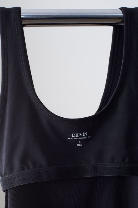 Slim Fit Ärmellose Jersey Cami Bluse - Image 4