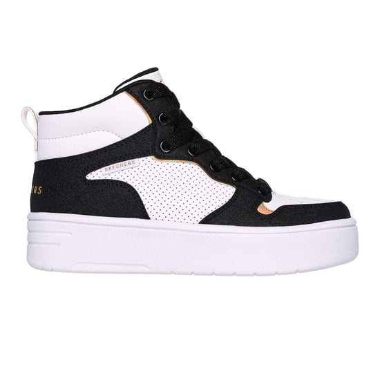Skechers - "Court" High Top Turnschuhe für Kinder (Weiß/Schwarz) - Image 1