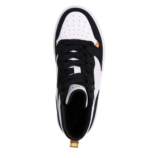 Skechers - "Court" High Top Turnschuhe für Kinder (Weiß/Schwarz) - Image 3