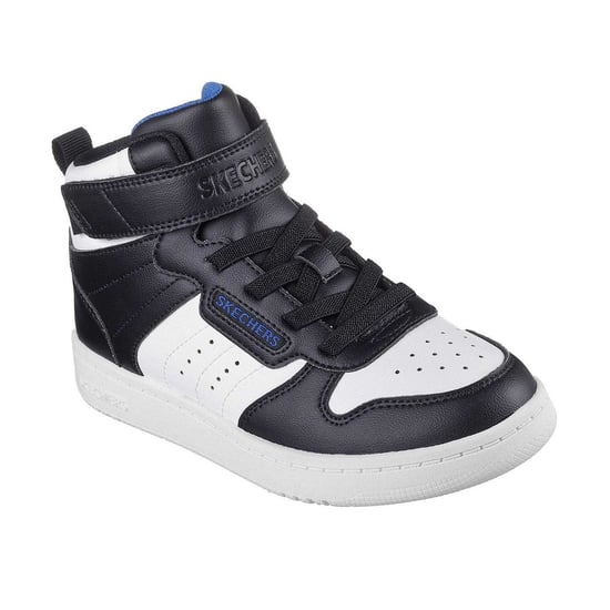 Skechers - High Top Turnschuhe für Kinder, Hoch geschnitten, Flach (Schwarz/Weiß) - Image 4