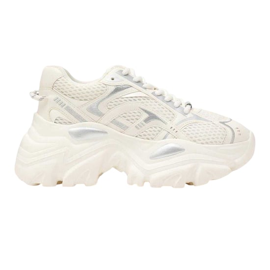 Steve Madden - "Raftus" Sneaker für Damen, Klobiger Absatz (Weiß/Silber) - Image 1