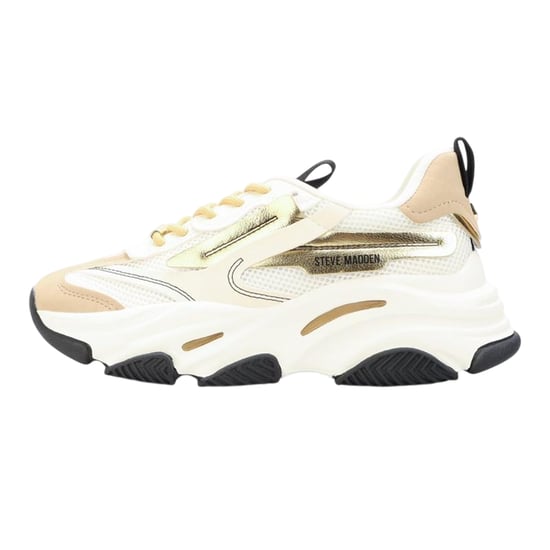 Steve Madden - "Possession-E" Sneaker für Damen, Plattform-Absatz (Weiß/Hellbraun) - Image 2
