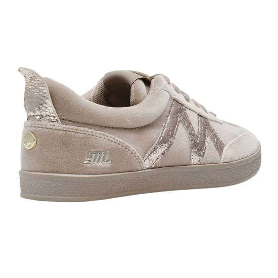 Steve Madden - Metallic Sneaker für Damen, Wildleder (Graubeige) - Image 4