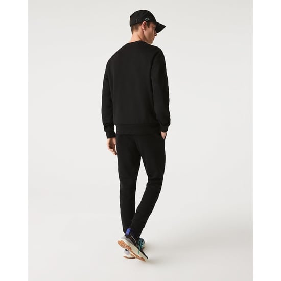 Lacoste Brand Logo Solid Schwarz Pullover - Image 4
