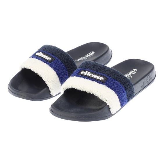 Ellesse - Dreifache Streifen Pantoffeln für Herren, Frottee, Open Toe (Marine/Blau) - Image 5