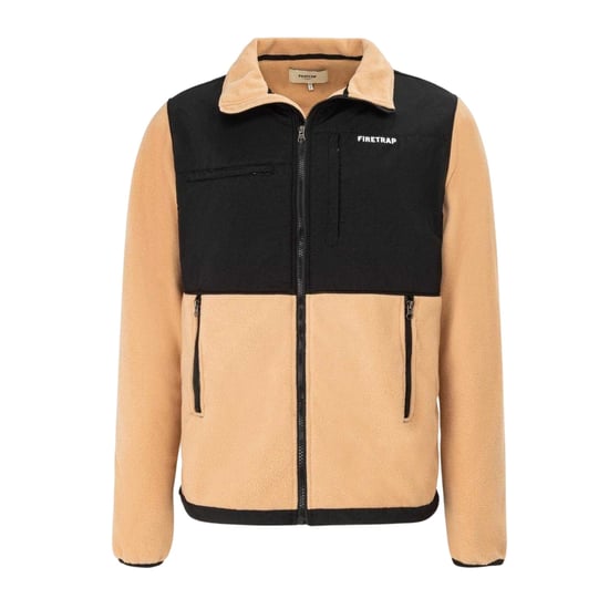 Firetrap - Fleecejacke für Herren (Aprikose) - Image 1