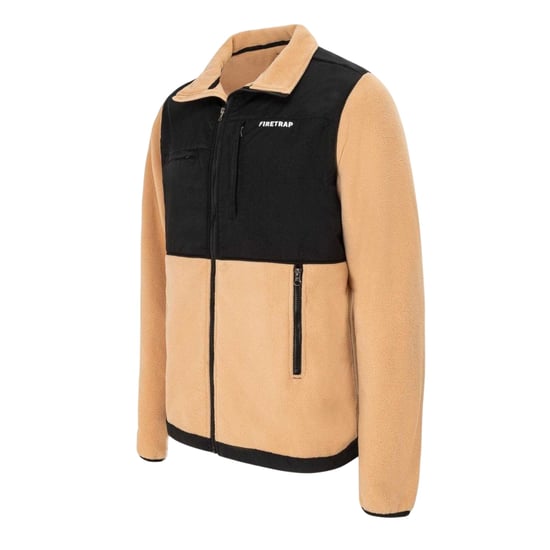 Firetrap - Fleecejacke für Herren (Aprikose) - Image 3