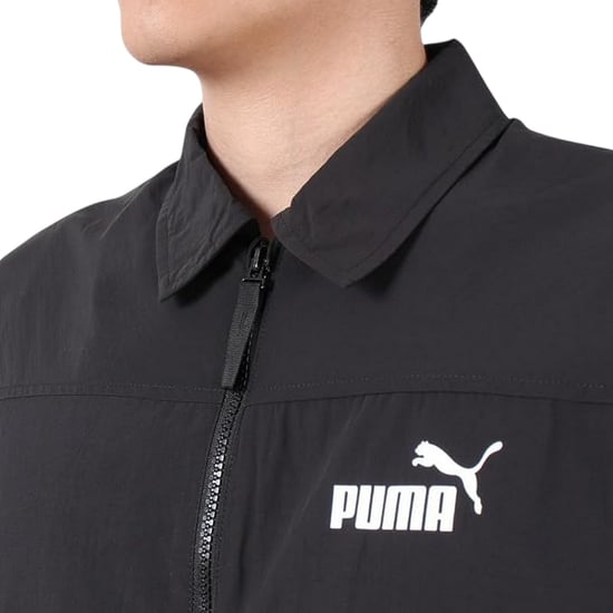 Puma - Trainerjacke für Herren, Mit Kragen (Schwarz) - Image 3