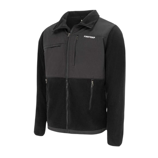 Firetrap - Fleecejacke für Herren (Schwarz) - Image 3
