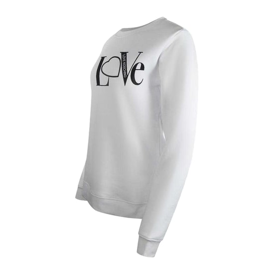 Love Moschino - "Love" Sweatshirt für Damen, Logo, Langärmlig (Weiß) - Image 3
