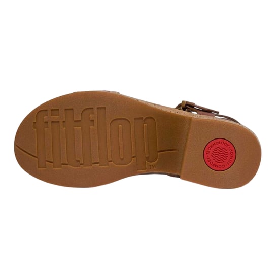 FitFlop - "Eloise" Sandalen für Damen, Leder, Plattform-Absatz (Hellbraun) - Image 4