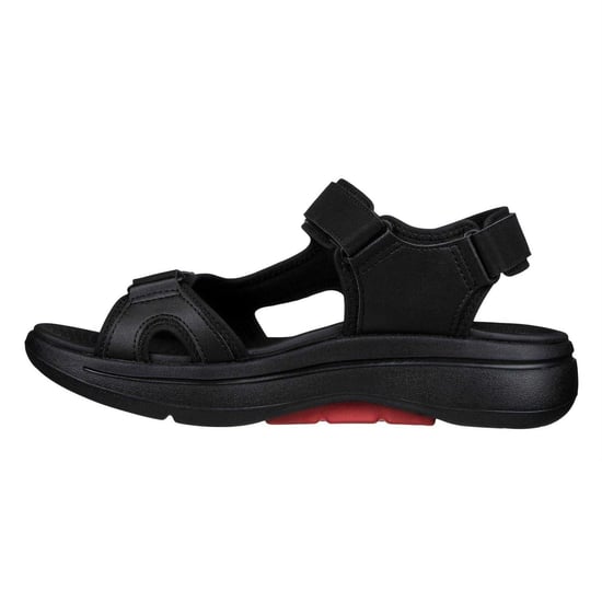 Skechers - Sandalen für Herren, Flach (Schwarz/Rot) - Image 2