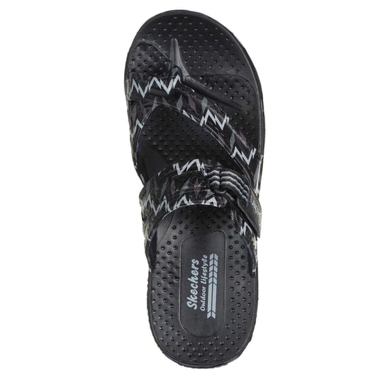 Skechers - "Reggae" Zickzack Sandalen für Damen (Schwarz/Grau) - Image 3