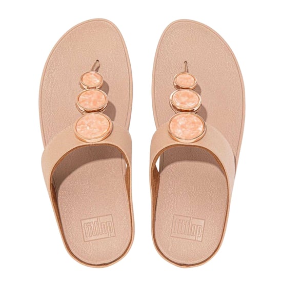 FitFlop - Heiligenschein Sandalen für Damen, Zehentrenner, Keilabsatz (Beige) - Image 2