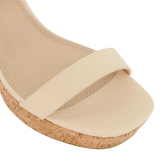 Dune London - "Jarell" Sandalen für Damen, Leder, Plattform Blockabsatz (Ecru) - Image 4