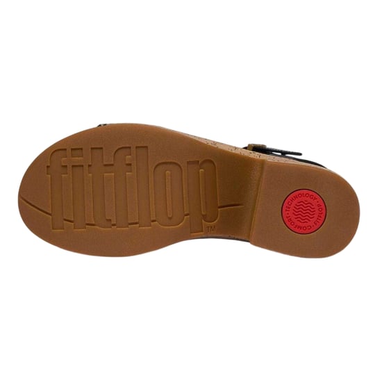 FitFlop - "Eloise" Sandalen für Damen, Leder, Plattform-Absatz (Schwarz) - Image 4