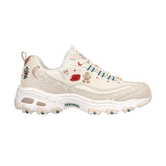 Skechers - "DLites" Weihnachten Sneaker für Damen, Wildleder (Naturweiß) - Image 1