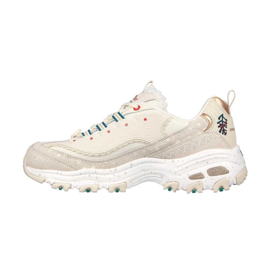 Skechers - "DLites" Weihnachten Sneaker für Damen, Wildleder (Naturweiß) - Image 2