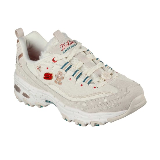 Skechers - "DLites" Weihnachten Sneaker für Damen, Wildleder (Naturweiß) - Image 4