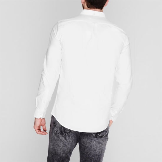 Farah - Button-Down-Hemd für Herren, Oxford-Stil, Langärmlig (Weiß) - Image 4