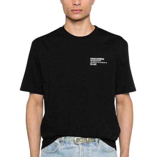 DSquared2 - "Headquarters" T-Shirt für Herren, Baumwolle (Schwarz) - Image 5
