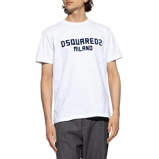 DSquared2 - "Milano" T-Shirt für Herren, Baumwolle (Weiß/Schwarz) - Image 2