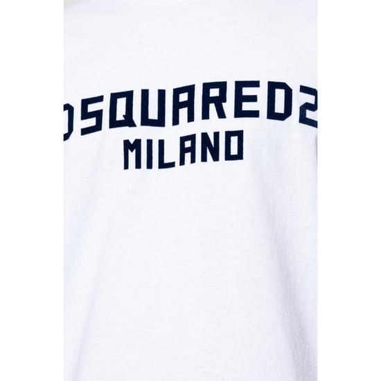 DSquared2 - "Milano" T-Shirt für Herren, Baumwolle (Weiß/Schwarz) - Image 5