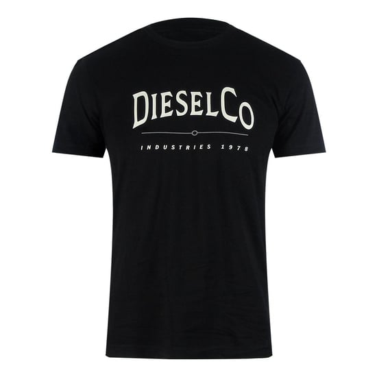 Diesel - "Industries" T-Shirt für Herren, Premium-Baumwolle (Schwarz) - Image 1