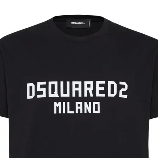 DSquared2 - "Milano" T-Shirt für Herren, Baumwolle (Schwarz) - Image 4