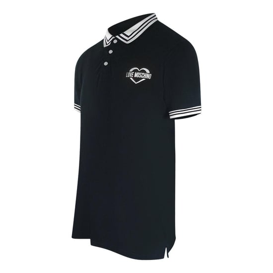 Love Moschino - Poloshirt für Herren, Baumwolle (Schwarz) - Image 3