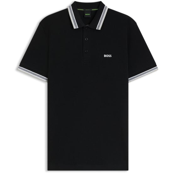 Boss - "Paddy" Poloshirt für Herren (Schwarz/Grau) - Image 1