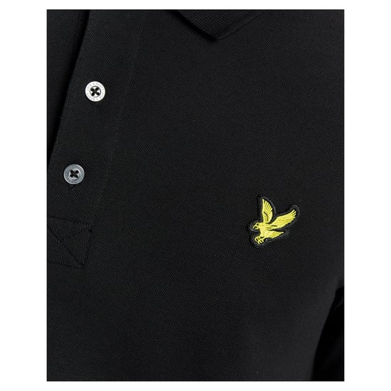 Lyle & Scott - Poloshirt für Herren, Mit Markenzeichen, Langärmlig (Samtschwarz) - Image 3