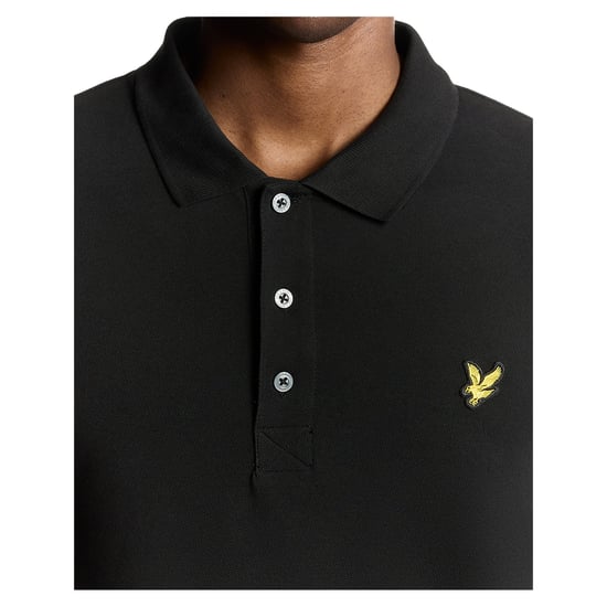 Lyle & Scott - Poloshirt für Herren, Mit Markenzeichen, Langärmlig (Samtschwarz) - Image 4