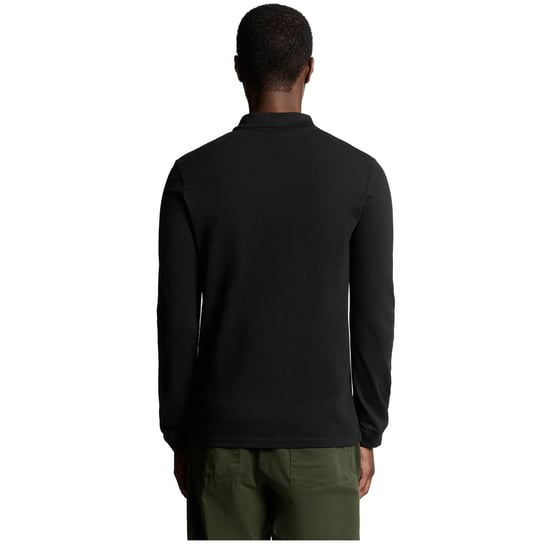 Lyle & Scott - Poloshirt für Herren, Mit Markenzeichen, Langärmlig (Samtschwarz) - Image 5