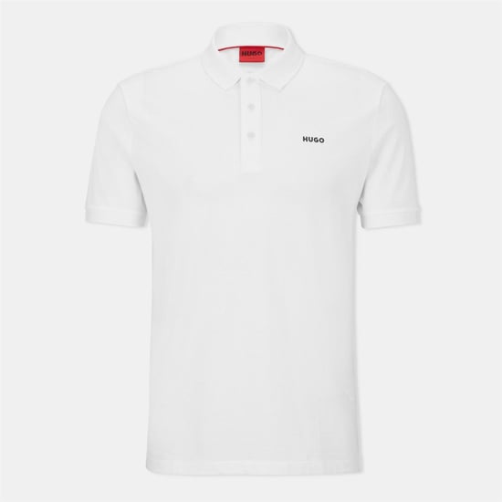 Hugo - "Donos" Poloshirt für Herren, Baumwolle (Weiß) - Image 1