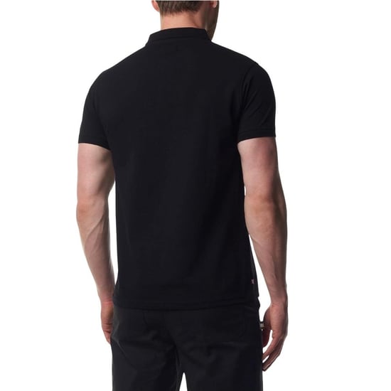 Aquascutum - "Active" Poloshirt für Herren, Dri-FIT, Baumwolle (Schwarz) - Image 3