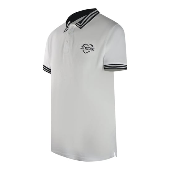 Love Moschino - Poloshirt für Herren, Baumwolle (Weiß) - Image 3