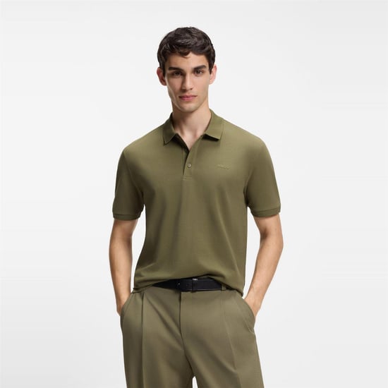 Hugo - "Donos" Poloshirt für Herren, Baumwolle (Grün) - Image 2