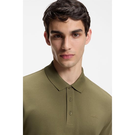 Hugo - "Donos" Poloshirt für Herren, Baumwolle (Grün) - Image 4