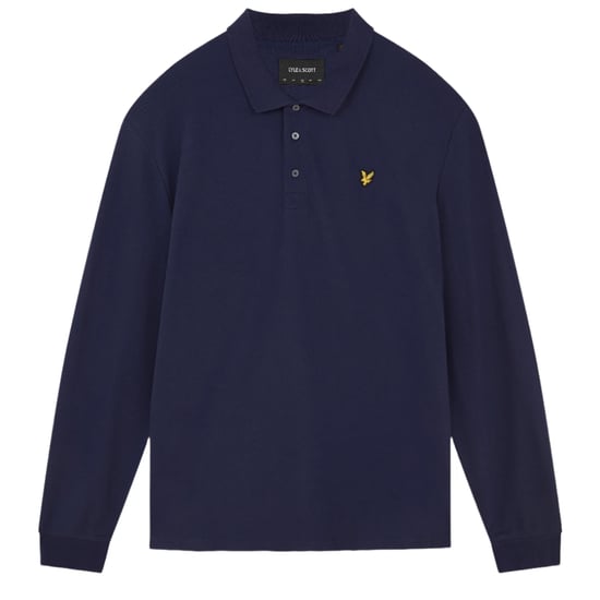 Lyle & Scott - Poloshirt für Herren, Mit Markenzeichen, Langärmlig (Dunkles Marineblau) - Image 2