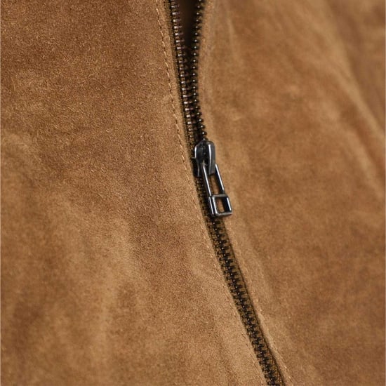 Elle - "Moto" Jacke für Damen, Wildleder (Hellbraun) - Image 4