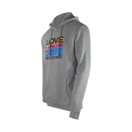 Love Moschino - Kapuzenpullover für Damen (Grau) - Image 3