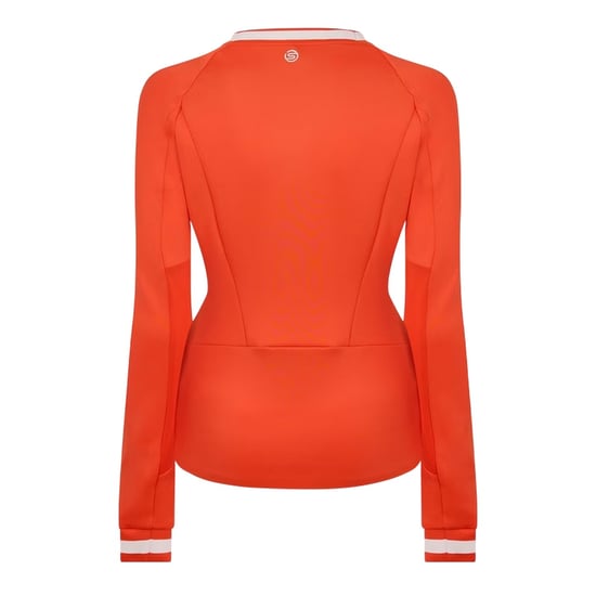 Skins - Base Layer Oberteil für Damen, mit kurzem Reißverschluss (Rot) - Image 2