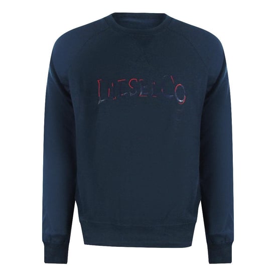 Diesel - "Total Eclipse" Sweatshirt für Herren, Raglanärmel (Blau) - Image 1