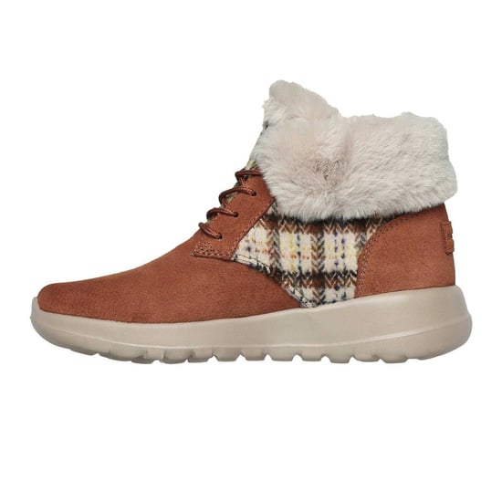 Skechers - "Go Joy" Karo Sneaker für Damen, Wildleder (Hellbraun) - Image 2