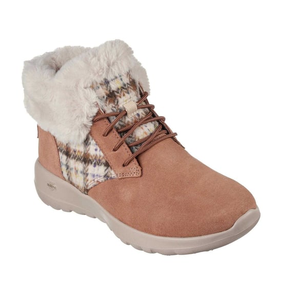 Skechers - "Go Joy" Karo Sneaker für Damen, Wildleder (Hellbraun) - Image 5